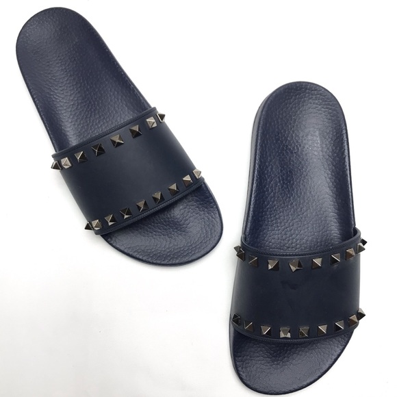 Rockstud Sandals Valentino Rubber Slides NWOT Valentino Rockstud